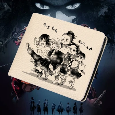 Demon Slayer: Kimetsu no Yaiba Kamado Tanjirou Kamado Nezuko Kanroji Mitsuri Rengoku Kyoujurou кошелек Косплей Iguro Obanai сумки - Цвет: 15