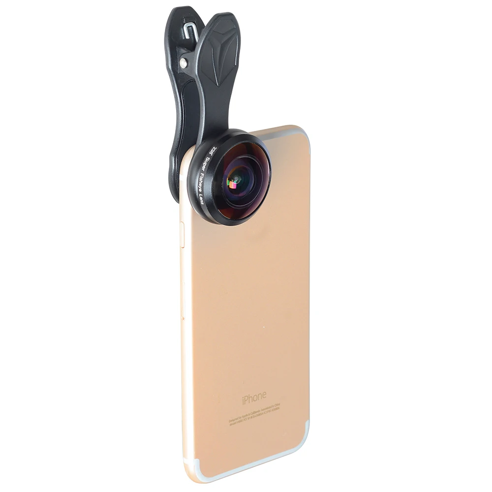Apexel Универсальный профессиональный HD объектив камеры комплект съемный широкий угол 238 градусов Рыбий глаз объектив для iPhone 7 6s Xiaomi смартфон