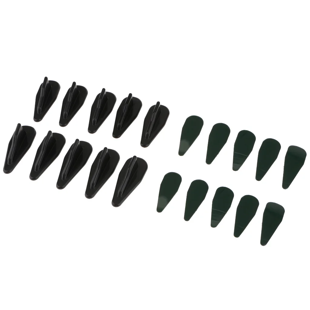 10 Pieces Car Roof Shark Fins Spoiler Wing Kit Vortex Generator