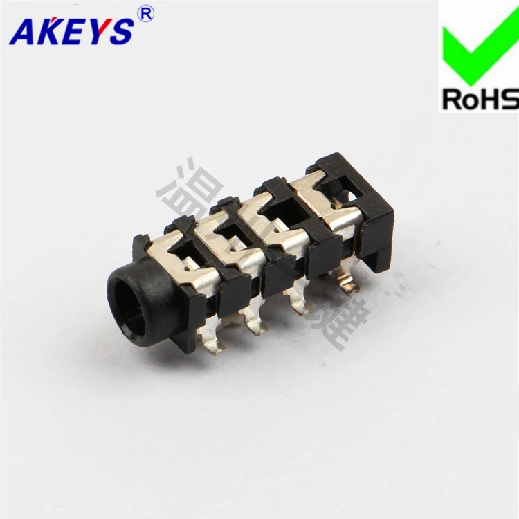 

10 PCS PJ-313E power outlet 3.5 headphone socket 8 foot patch 2 fixed foot 3.5 MM socket master seat