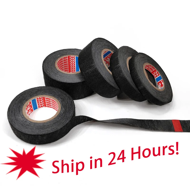 Durable Adhesive Cloth Fabric Tape Cable Looms Wiring Harness For Car Magical Flame PVC Electrical Tape Electri Insulation Tapes afbeelding