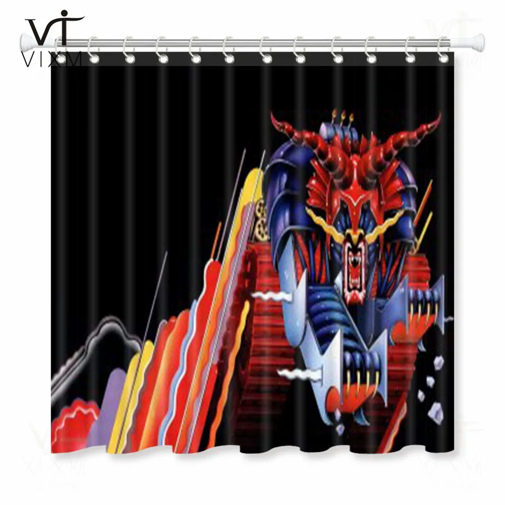 Vixm, домашние занавески для душа, Judas Priest, тяжелая металлическая лента, ткань, занавески для ванной комнаты, декор для ванной