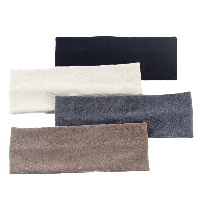 

Geebro Women Casual triangle cotton headbands New Elastic Print Hairbands For Ladies Flat knit Headwear Hair Accessories