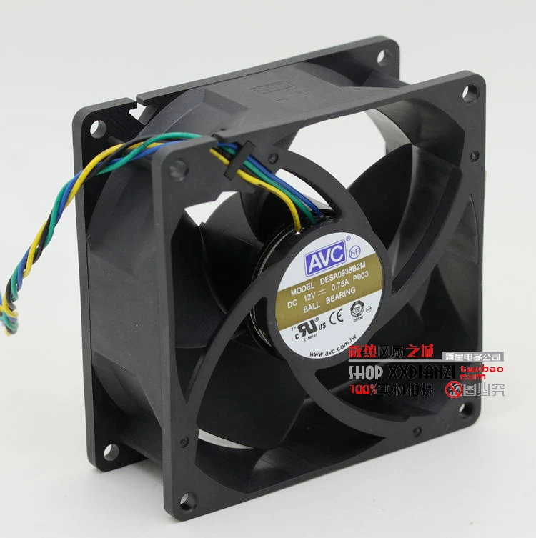 

Original 12V 0.75A DESA0938B2M 9038 9cm 4 line server cooling fan