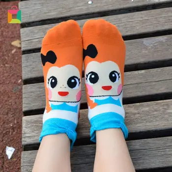 

New Summer Cute Cartoon Women Korean Version of Socks Fashion Street Socks Glittery
