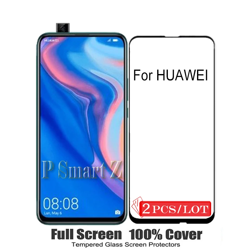 Защитное стекло для Huawei P Smart Z 2 шт. защитная пленка Plus 2019 2018|Защитные стёкла и