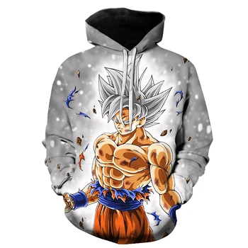 

2019 New hot Sale Male Hoodies 3d Printed Dragon Ball Series Fashion hoodie Sweatshirts Hip Hop Sweatshirts tops dropshipping