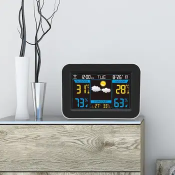 

Multifunction Home APP Smart Color Screen Automatic Correction Wireless Weather Forecast Clock