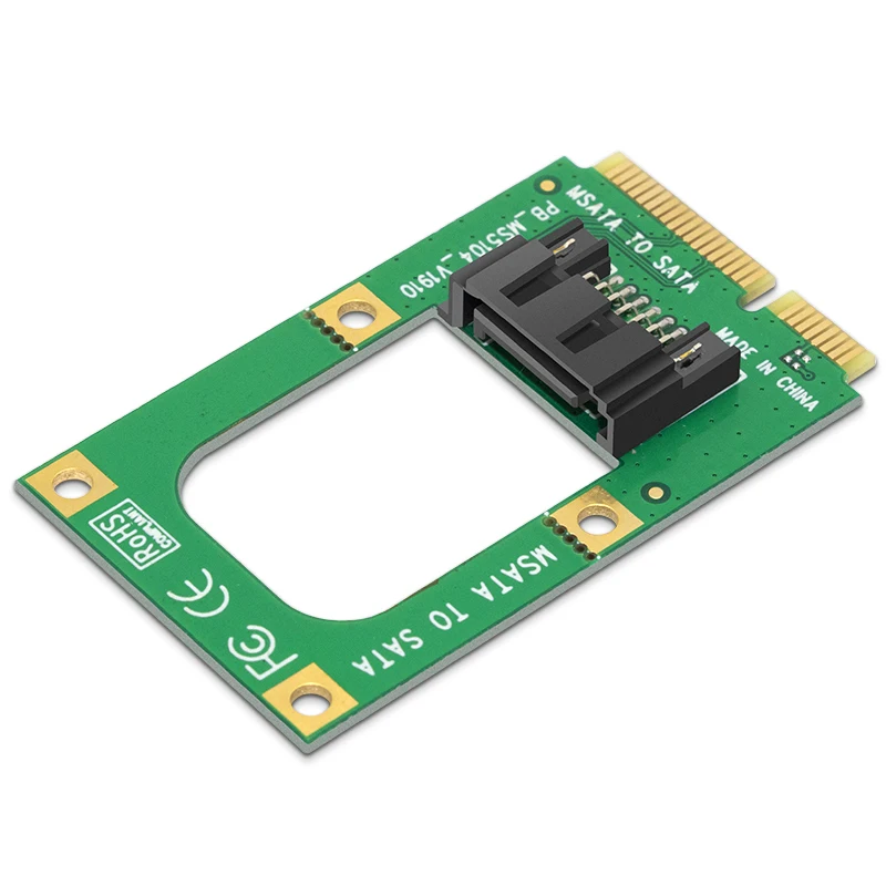 MagiDeal mSATA Mini PCI-e SATA SSD Slot to 7 Pin SATA HDD Converter Card Adapter 48x28x6mm