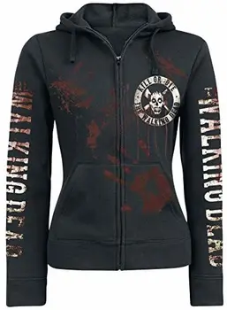

The Walking Dead Kill Or Die Girls Hooded Zip Black L