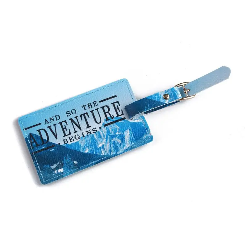 

Creative New Cartoon Cute Pattern PU Leather Travel Luggage Bag Tag Handbag ID Tag Name Suitcase Luggage Tags