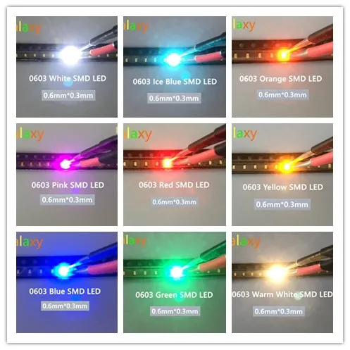 SMD LED 0603 Super Golden White Reddish microlitze Reddish Extra warm colour