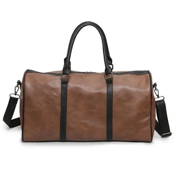 

Super sell-Men Gym Sport Travel Bag Pu Outdoor Travel Bag Women Fitness Crossbody Shoulder Bags Large Capacity Leather Luggage S