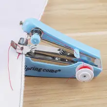 Mini Machine à coudre manuelle Portable, 1 pièce, outils de couture simples, tissu à coudre, outil pratique de broderie