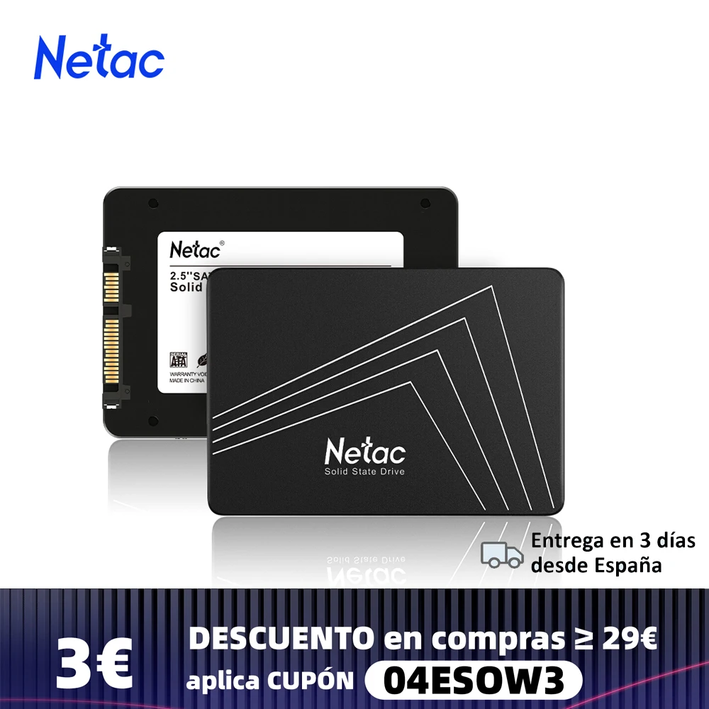 Netac-disco duro SSD 2,5, 240gb, 128gb, 256gb, 512gb, 120gb, 480gb, 2tb, SATA3, 1tb, para ordenador portátil