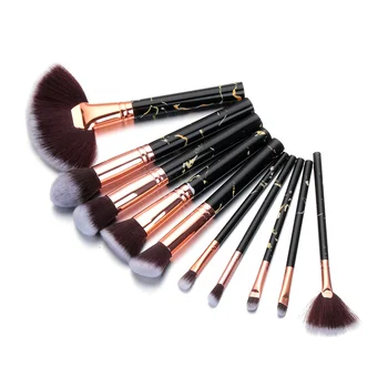 

4/10 Pcs/Set Marble Printing Makeup Brush Kit Professional Face Foundation Lip Eye Make Up Brushes Women Beauty Makeup Tools