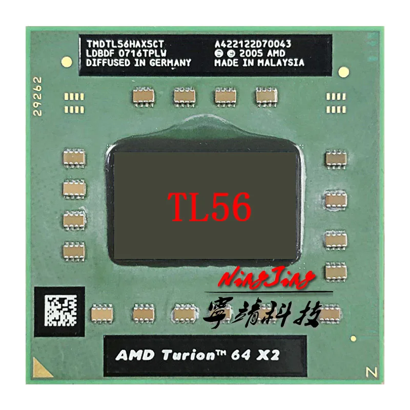 AMD Turion 64X2 Мобильная технология TL-56 TL 56 TL56 1,8 ГГц двухъядерный процессор с двойной резьбой TMDTL56HAX5DC разъем S1
