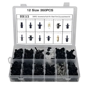 

Car Door Bumper Cover Plastic Car Clips 350pcs Car Body Push Retainer Screw Fastener Auto Expansion Screws Kit With Removal Tool