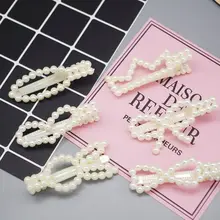 Pearl Side BB Clip Girls Hair Accessories Hair Clips for Women Hairpin Hair Bows Handmade Hairgrips Styling Tools