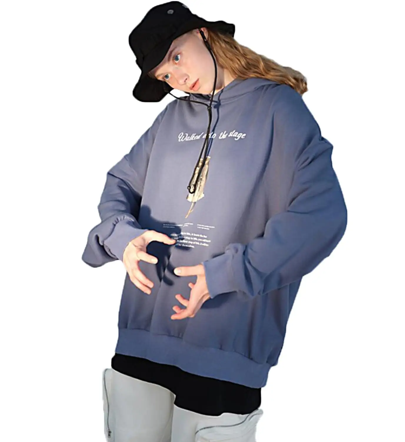 Королевский синий Unisex Hoodies Pullover Jumpers Outerwear Sweatshirts Creative Printing Casual Tops Tide Hip Hop Outdoor for Men Women Youths - Цвет: Королевский синий