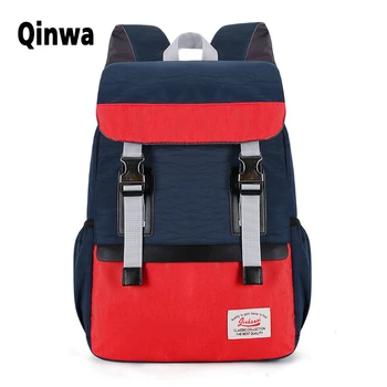 

Ladies Backpack 2020 New Nylon Multifunctional Leisure Travel Bag Stitching Large Capacity Student School Bag