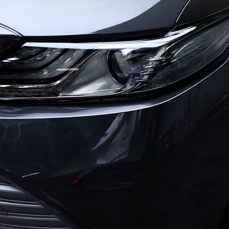 

For Toyota Camry 2019 Headlights TPU Transparent Blackened Protective Film Scratch Resistant Toughness Decoration Lamp Stickers