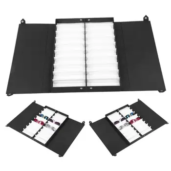 

Portable Packaging Large Capacity 20 Grids Dustproof Glasses Organizer Sunglasses Storage Box Jewelry Container for Jewelry I