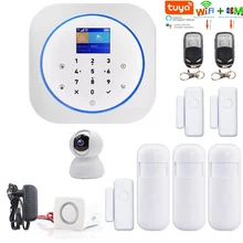 Yobang безопасности Tuya wifi Беспроводная GSM сигнализация Alexa Google домашняя охранная система безопасности комплект Android IOS Tuya приложение дистанционное управление