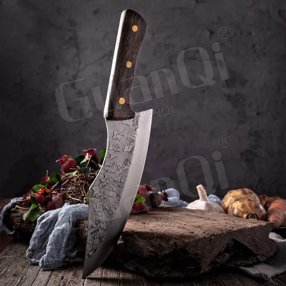 Handmade Forged 5cr15mov Steel Kitchen Knife 8 Inch Cleaver Knife Prof –  grandsharp-knives