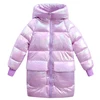 2022 new kids Winter Jacket For Girls Bright iridescent Thicken Girls Winter Coat Hooded Velour Winter Girls Jackets Outwear 12y ► Photo 2/6