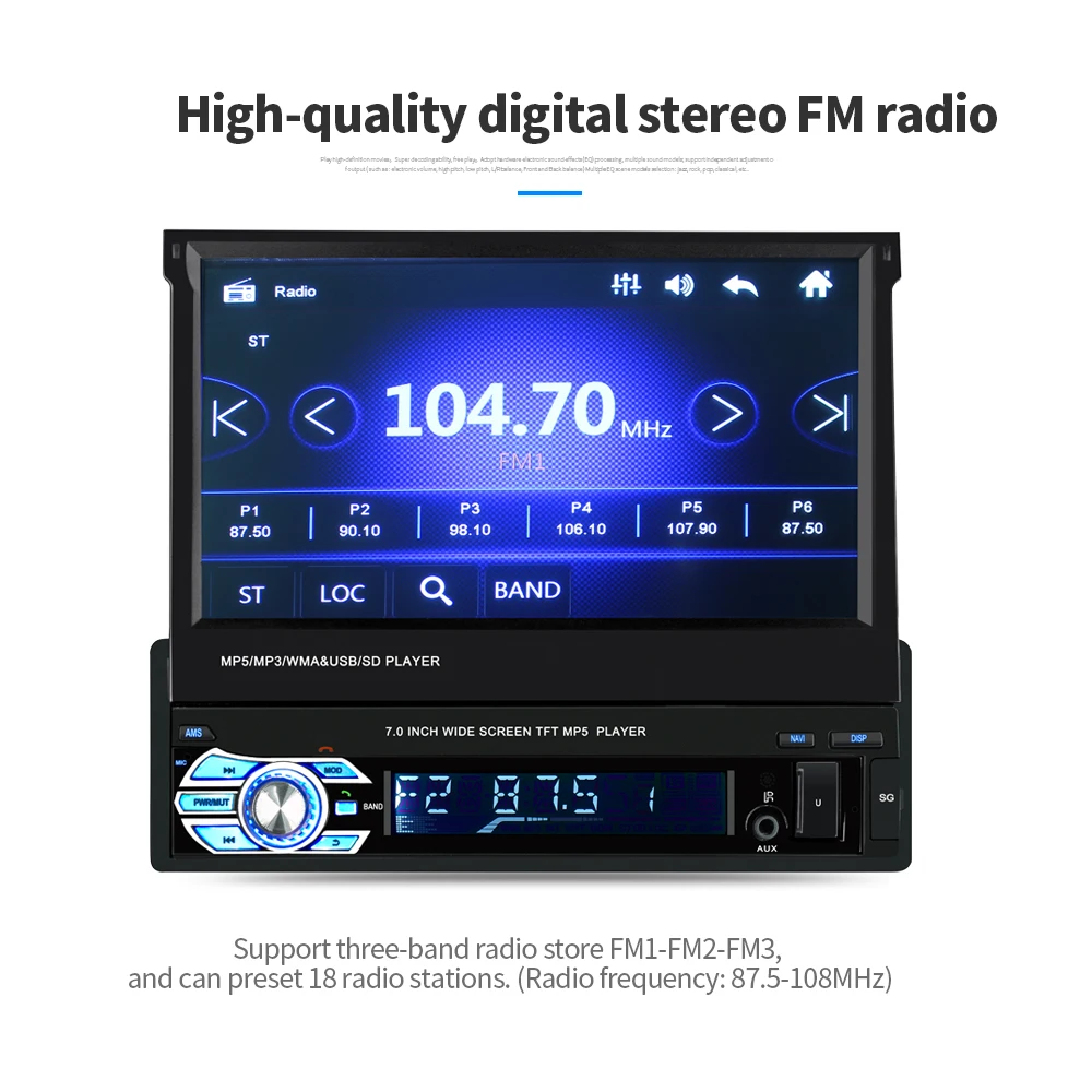 Дешево 7 дюймов весы авто радио кассетный магнитофон Automagnitola автомобиля видео мультимедиа MP5 плеер 9601 г сенсорный экран BT FM содержит GPS