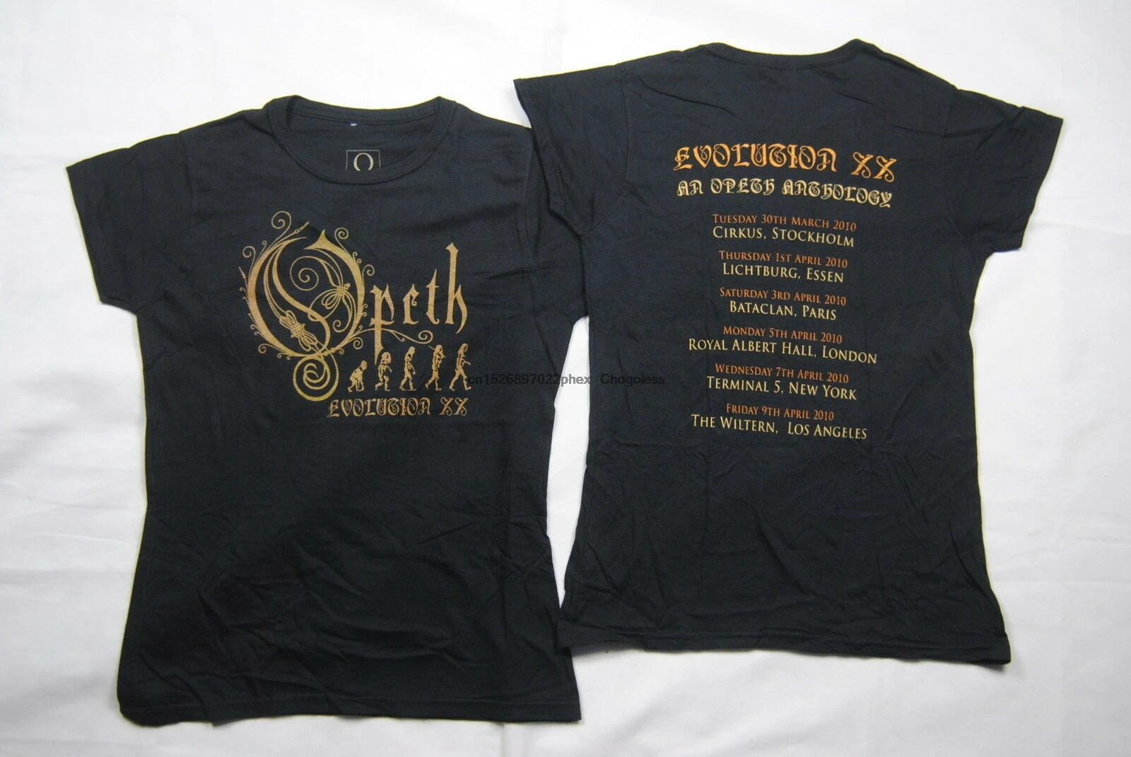Женская облегающая футболка OPETH EVOLUTION XX WORLD TOUR Новая редкая официальная