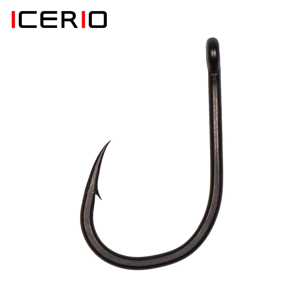 Wide Gap Black Fishing Hooks, Sharp Hooks Carp, Coated Fishing Hook