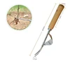 Wood Handle Stainless Steel Garden Weeder Hand Weeding Removal Cutter Dandelion Puller Tools Multifunction Weeder Transplant 5