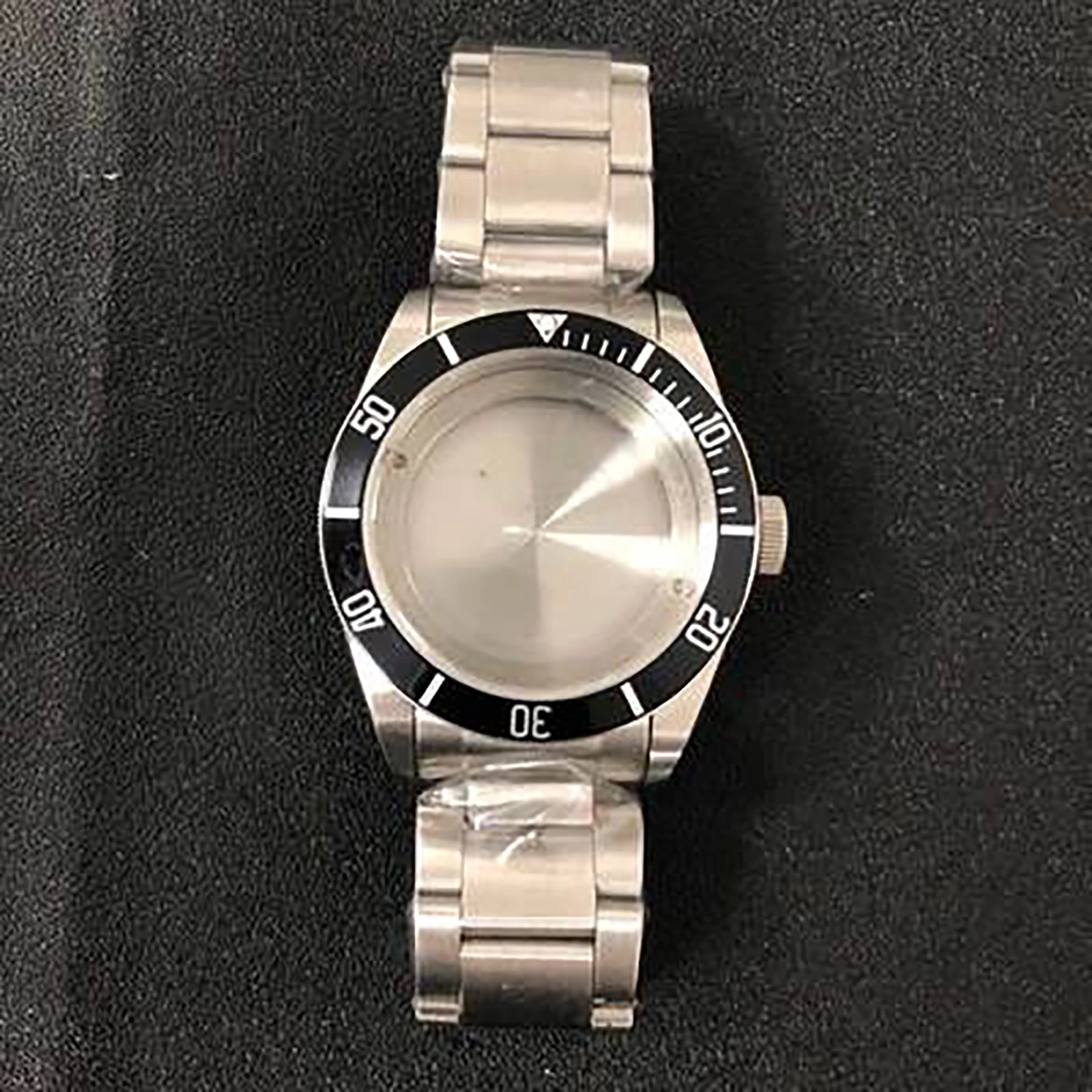 

41mm Brushed Watch Case 39.5mm Bezel Oyster Band Sapphire/ Mineral Glass Cover For NH35/NH36 Movement