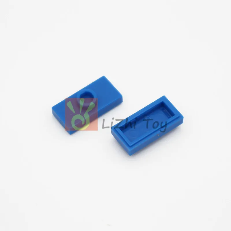 thumbnail image 1 of 50 piezas de bloques de construcción de ladrillos de placa modificados 1x2 con 1 perno 3794 15573 compatibles con ensamblajes de partículas de todas las marcas de bloques, 1 of 5