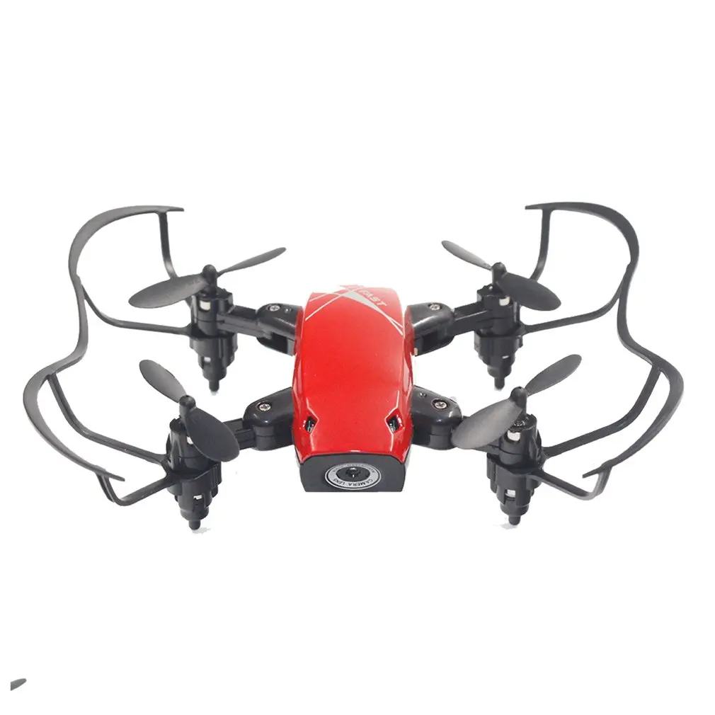 S9W Wi-Fi FPV складной мини Радиоуправляемый Дрон с камерой 0.3MP удержание высоты 3D переворачивает Безголовый режим приложение управление вертолет самолет
