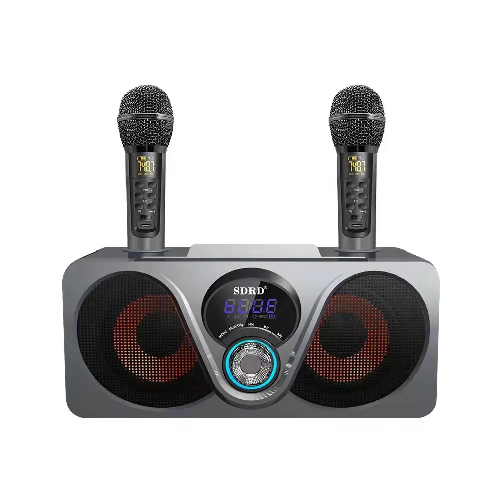 在庫一掃セール 25wハイパワーワイヤレスbluetoothスピーカーホームksongデュアルマイク サブウーファーアウトドアポータブルミュージックセンター列ハンズフリー 年度末セール Medtech Tinderpoint Com
