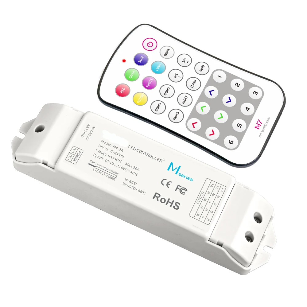 Мини-Лента светодиодная RGB 12 В 24 5 каналов 20 А 2 4 ГГц | Лампы и освещение