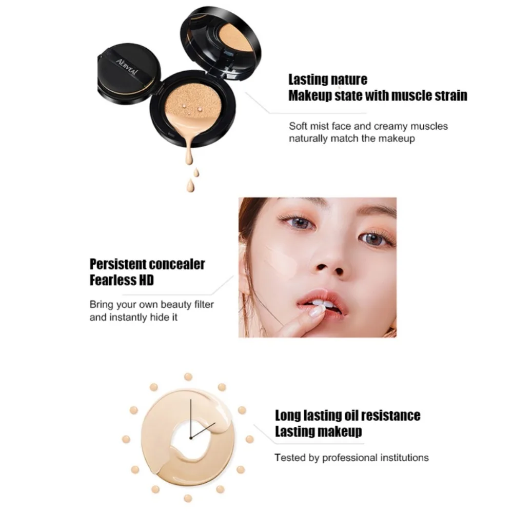 Air Cushion BB Creams консилер увлажняющий 24 часа не выцветает контроль жирности естественный "нюд" макияж крем