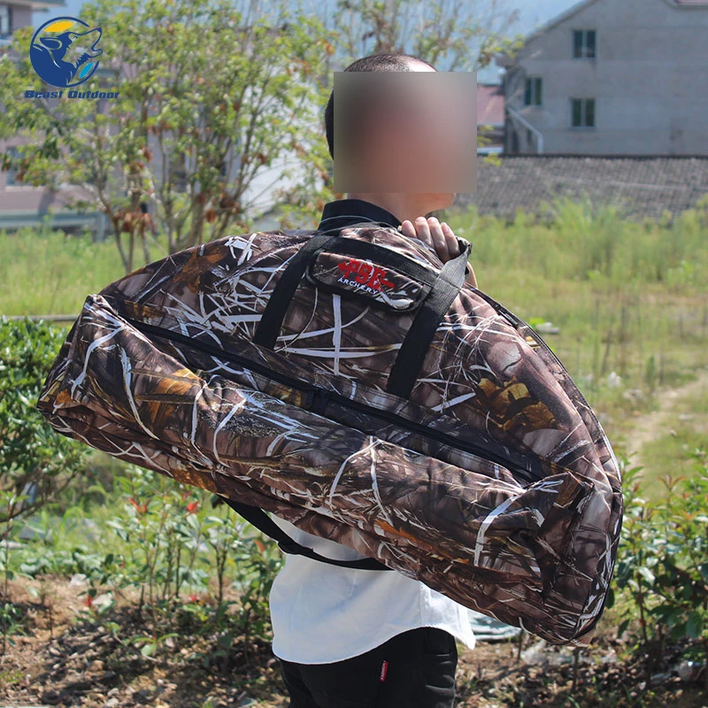 Recurve Compound Bow Large Archery Canvas Compound Bow Bag, Outer