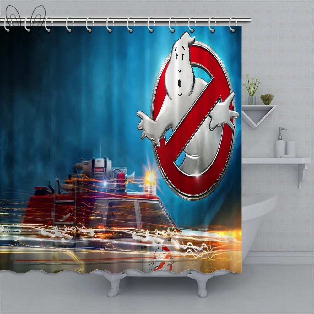 Aplysia не 3D мультфильм Ghostbusters душ Шторы Водонепроницаемый eco-friendly Ванная комната Шторы купальный Дети Домашний декор для душа