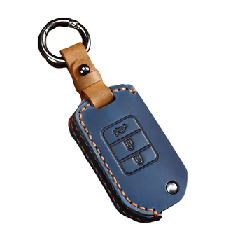 Nuova custodia portachiavi in pelle per Honda 2016 2017 CRV Pilot Accord Civic Car Shell Auto portachiavi portachiavi - Nuova custodia portachiavi in pelle per Honda 2016 2017 CRV Pilot Accord Civic Car Shell