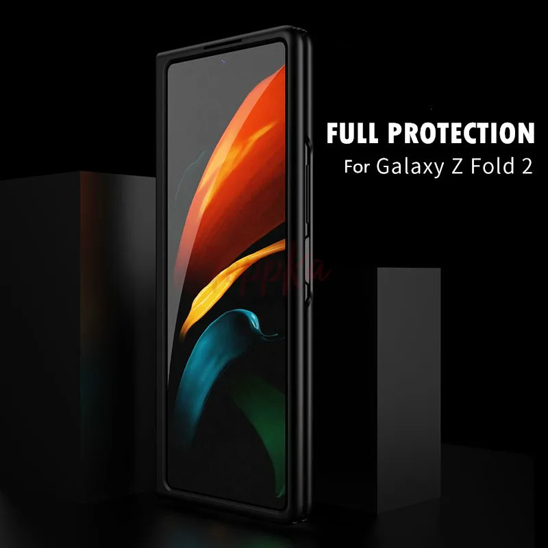 Чехол для Samsung Galaxy Fold 360 полная защита Матовый Жесткий задней панели ПК Защитный