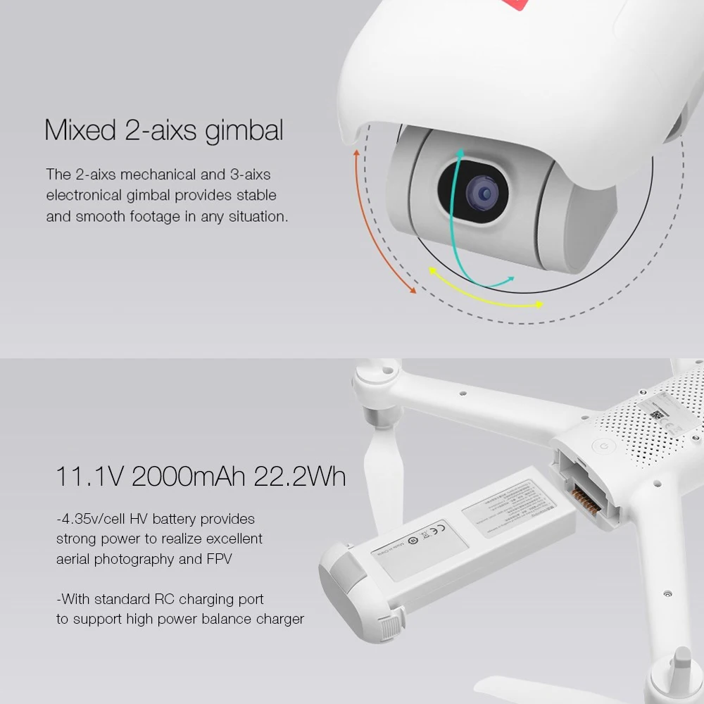 FIMI A3 gps камера Дрон 5,8G gps A3 Дрон Gimbal 1080P 25 минут передача в реальном времени Аэрофотосъемка камера RC набор аксессуаров