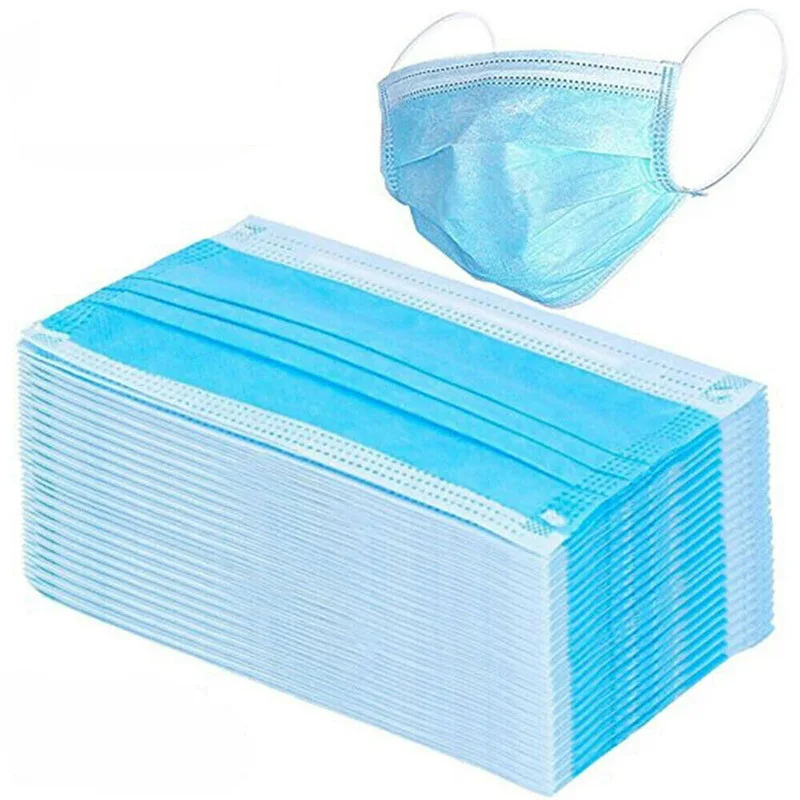 

50 Pcs Disposable Mask Virus Mouth Protection Mask Anti-dust Face Anti-sneeze Bacteria Proof Particulate Filter Protective Masks