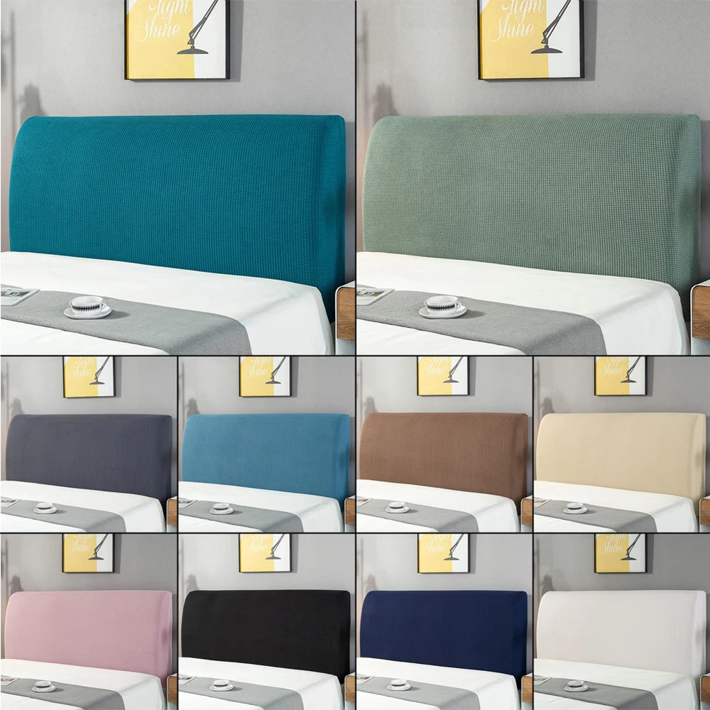 

Luxury Thicken Elastic Bed Head Covers Polar Fleece Back Protection Dust for Home Hotel Banquet Long Back Chair Cover