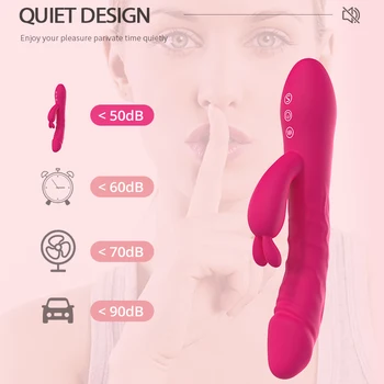 10 Speed G Spot Powerful Dildo Rabbit Vibrator for Women Sex Toys For Women Dual Vibrators Clitoris Stimulation Sex Toys For Adu 4