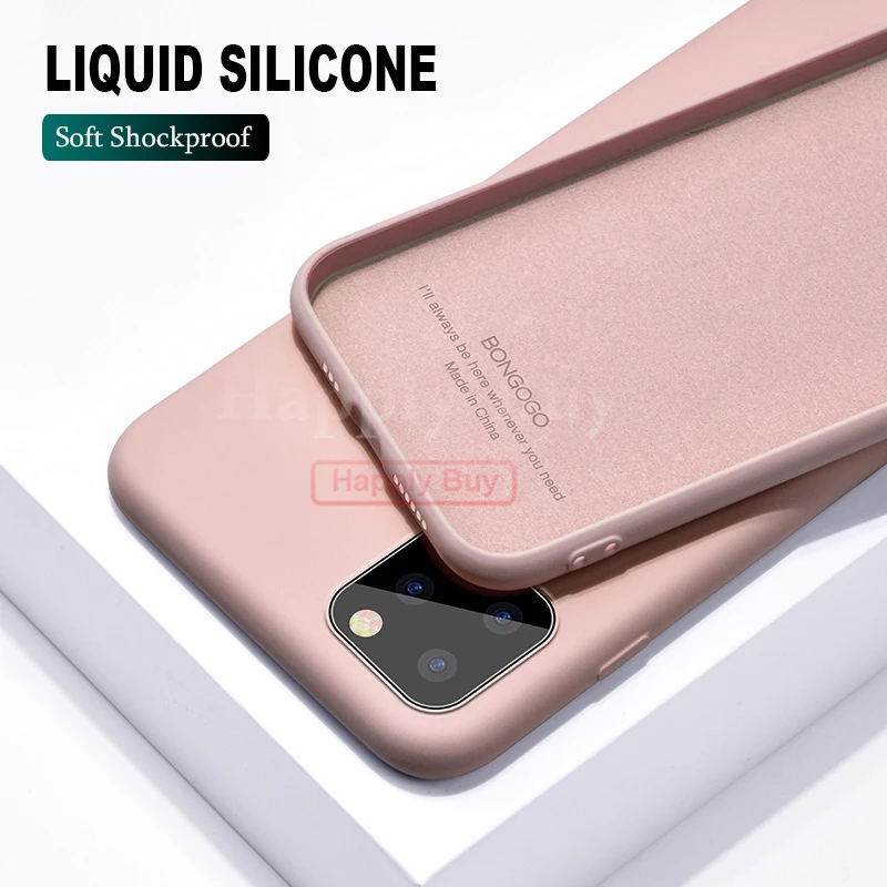 

Soft Liquid Silicone Case For iPhone 11 Pro Max Cases Cover Silicone Shockproof Case For iPhone 11Pro Case Cover shockproof