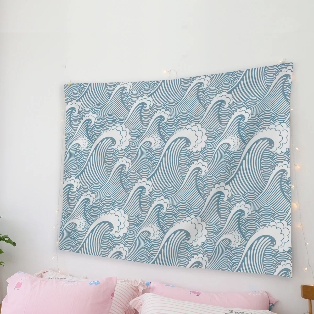 Japanese Sea Wave Wall Tapestry Beach Towel Home Decoration